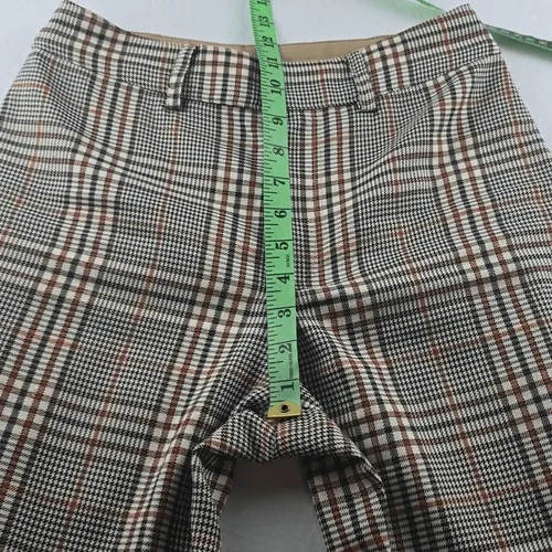 By Together Multicolor‎ High Rise Houndstooth Plaid Wide Leg Pants Size Small - Image 4