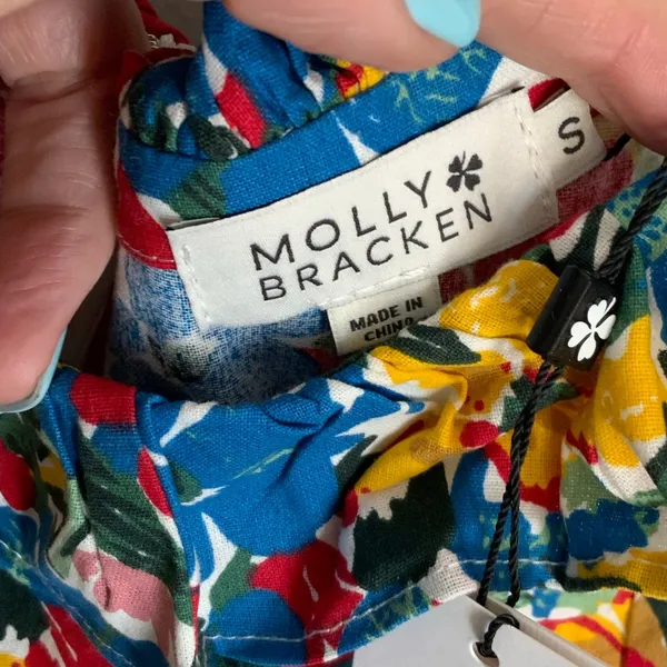 Molly Bracken‎ Woven Summer Dress NWT size small - Image 4