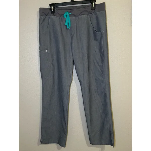FIGS Kade Graphite Gray Straight Leg Cargo Scrub Pants Women’s Size Large - Image 4