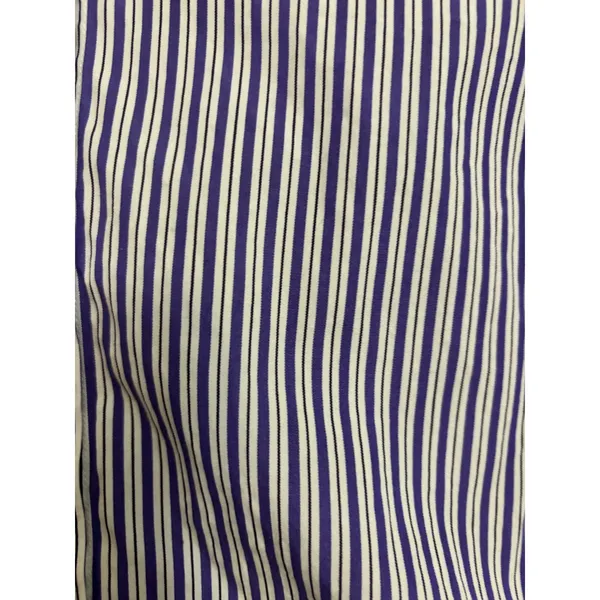 Lauren Ralph Lauren‎ Womens 2X Purple White Striped Business Casual Preppy - Image 2