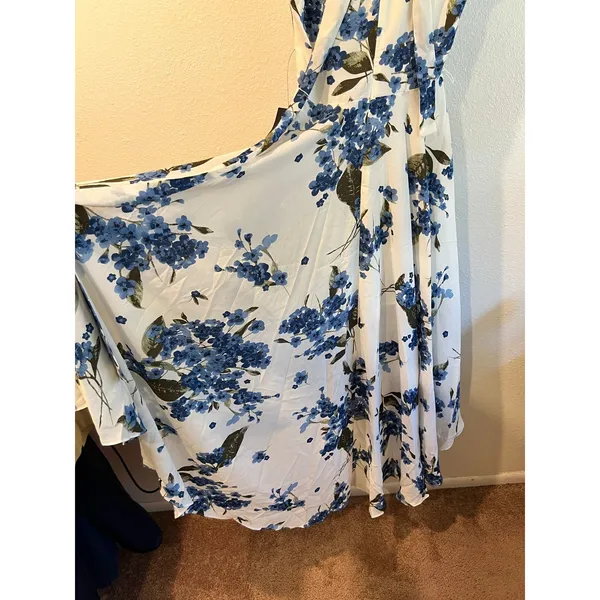 Lulu's Navy Blue Floral Lace Sleeveless Cocktail Evening Dress NEW Size XXS - Image 4