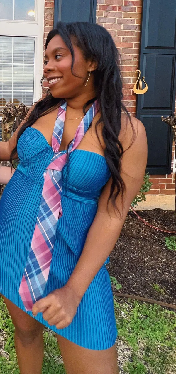 Hello Molly Blue Dress - Image 6