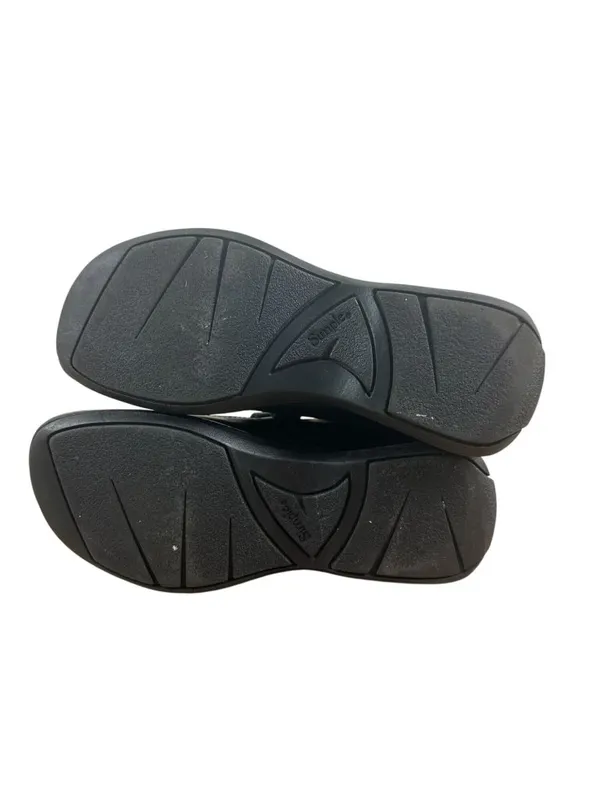 Simple Mary Jane Shoes Size 8 Black Faux Leather Blend Womens - Image 6