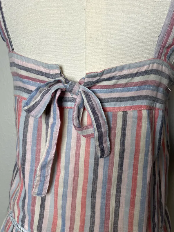 Sundry x Anthropologie Luna Striped Tiered Maxi Dress Beachy Vacation Resortwear - Image 7