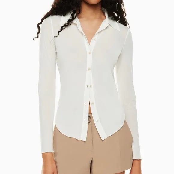 Wilfred Cream Button-Down Women's Shirt - Image 2