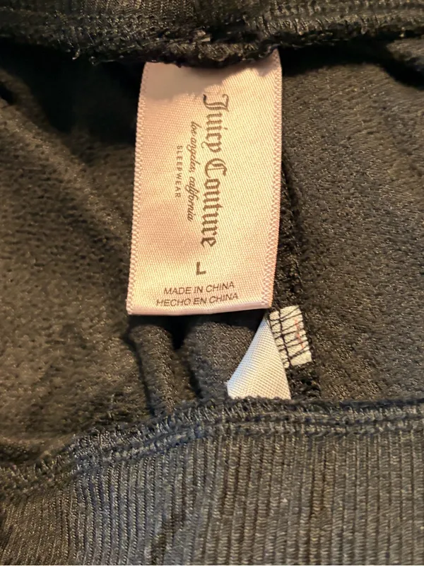 Juicy Couture Black Velour Lounge Pants - Image 7