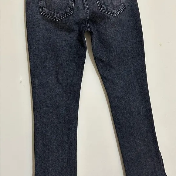GRLFRND Mid-Rise Straight Leg Jeans - Grey - Image 4