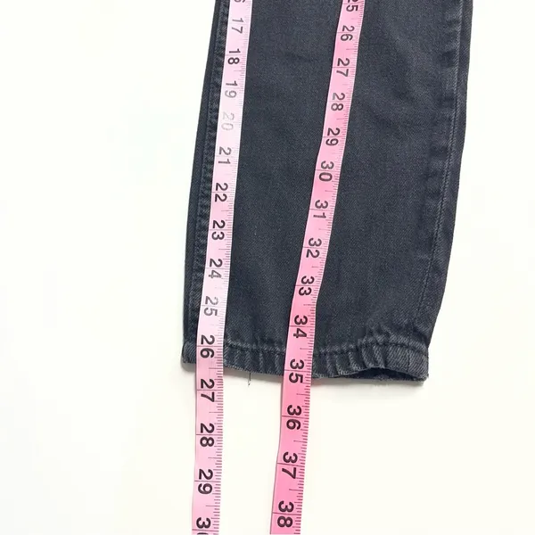 Faded‎ distressed black skater jeans size 00 100% cotton Aeropostale Mom jeans - Image 7