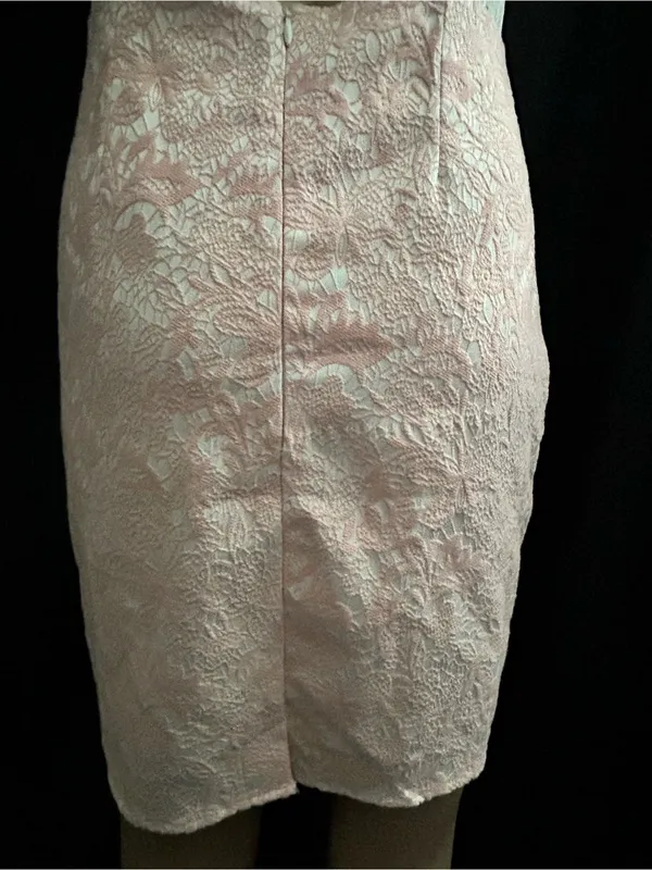 Moon Sleeveless Pink Lace Sheath Dress XS - SM - Image 10