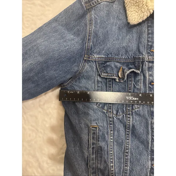 Unveil Denim Jacket Size Women’s Large Blue Jean - Image 10