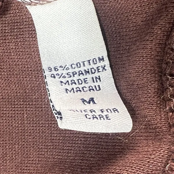 Abercrombie & Fitch Vintage Full-Zip Mock Neck Brown Sweatshirt - Image 4
