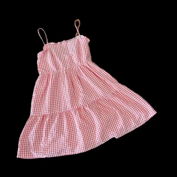 NWT Wild Fable Gingham Spaghetti Strap Mini Tiered Ruffle Dress Size Small - Image 2
