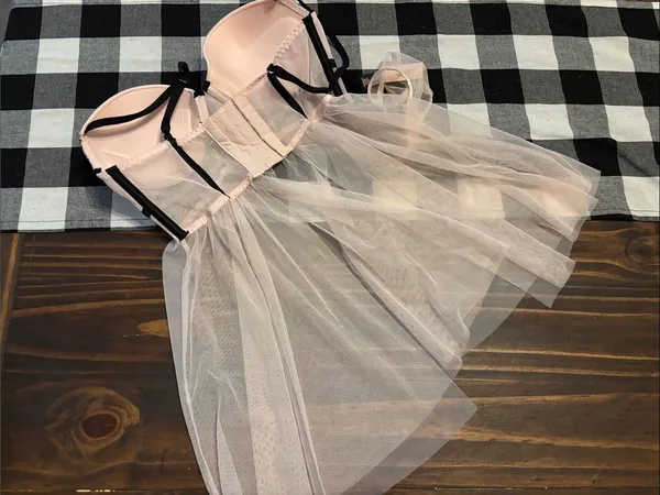 Victoria’s Secret pink tulle nightie new with tags 34C - Image 3