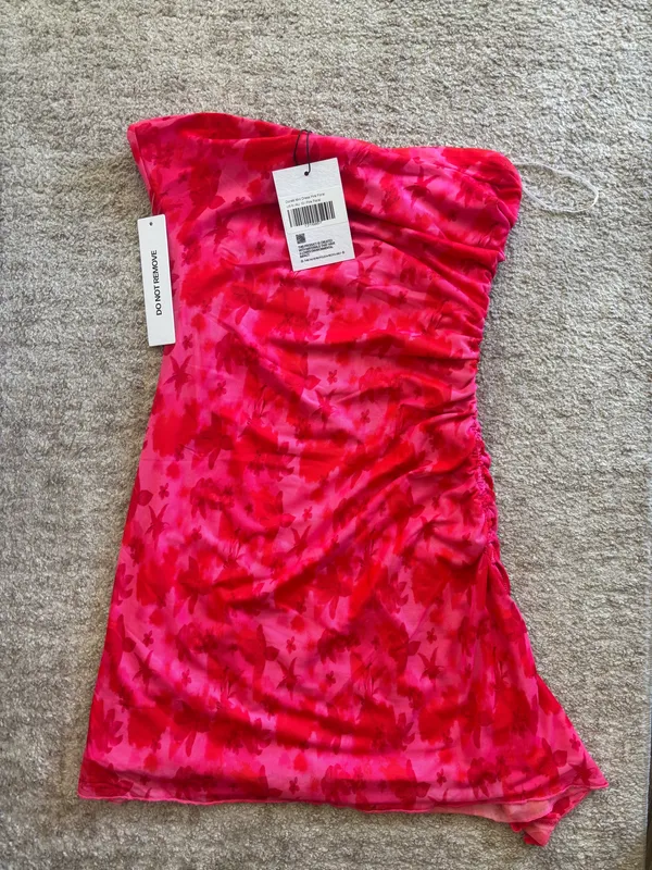 Princess Polly Donelli Mini Dress Pink Floral - Image 2