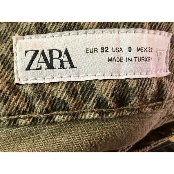 Zara Womens Snake‎ Print High Rise Wide Leg Jeans Size 0 NWT - Image 4