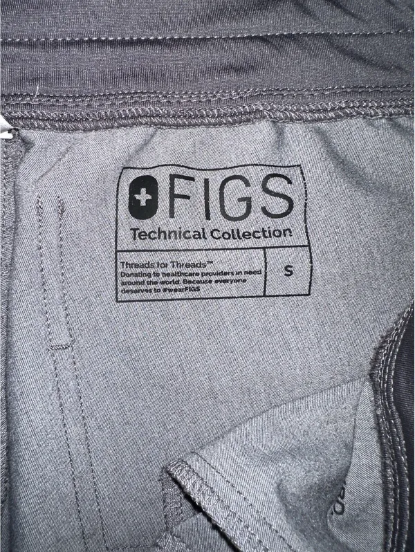 FIGS Zamora Jogger Scrub Pants Gray Technical Collection Womens Small W18SW2005 - Image 2