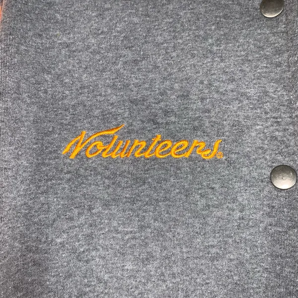 Tennessee Volunteers Fanatics Letterman Varsity Tri-Blend Jacket -Gray/Orange L - Image 5