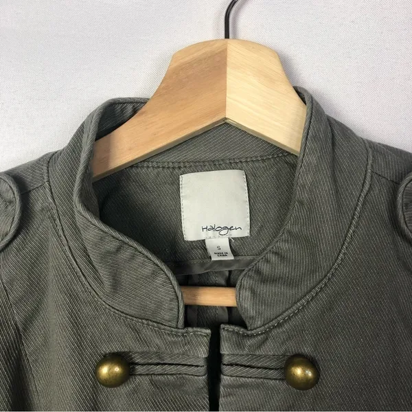 Halogen Green‎ Military Cropped Jacket S - Image 3