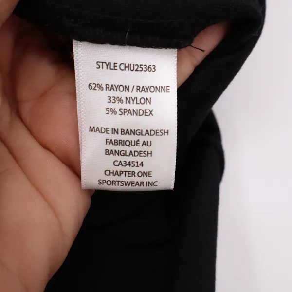 C by one Pants Women's Medium Black Wide Leg Cropped Stretch Excellent - Image 3