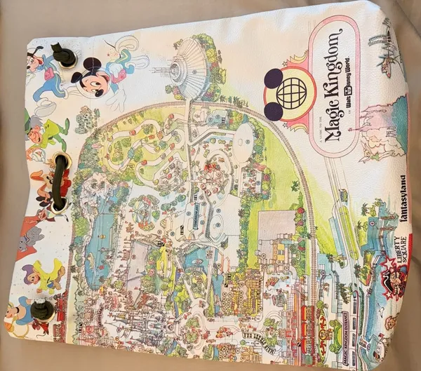 Walt Disney World 50th Anniversary Magic Kingdom Map Tote/Convertible Backpack. - Image 6