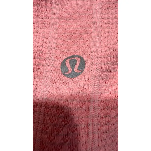 Lululemon Swiftly Tech Short Sleeve Shirt Pink Women Size 4 Seamless Athletic - Image 4