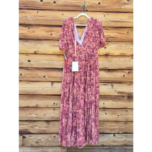 NWT Mac Duggal 8013 V-Neck Ruffled Mesh Dress Size 8 - Image 13