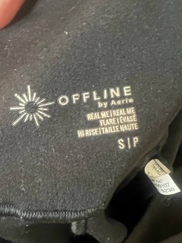 American Eagle Aerie offline black flared leggings - Image 2