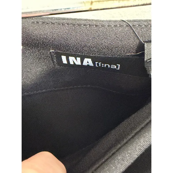INA Black Big Bow Mini Skirt NWT size large - Image 2