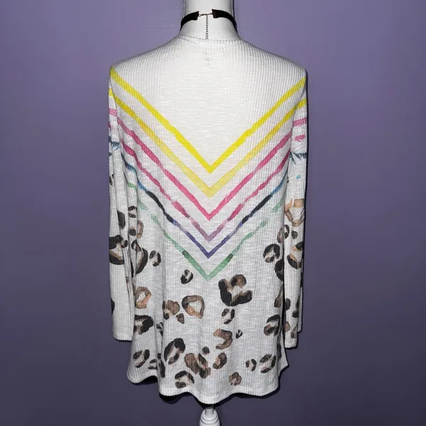 Phil Love Boutique Leopard Print Multicolor Cardigan - Image 9