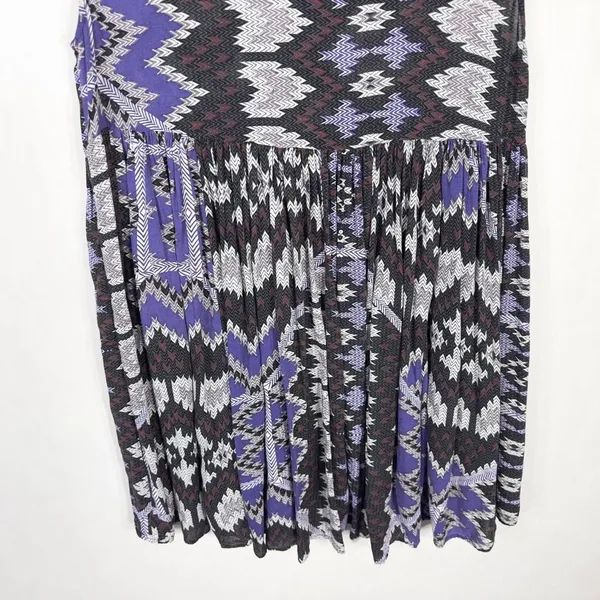 Free People Size Small Dress Take Me To Thailand Dress Purple Mini Boho 514‎ - Image 10
