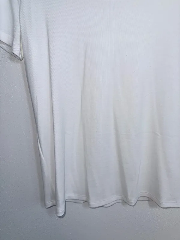 Maurices 24/7 Jordan Ribbed Scoop Neck Tee Solid White NWT - Image 6