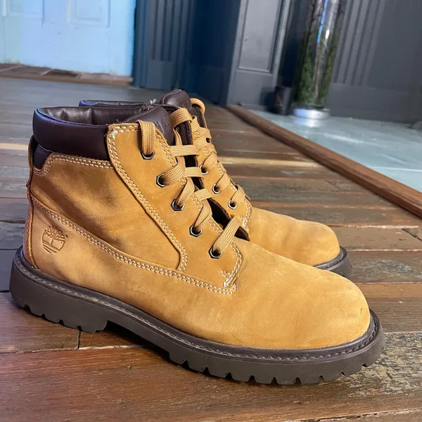 Timberland Women's Nellie Chukka Leather Ankle Boots in Wheat - Sz 8.5 🧡🎀 - Image 6