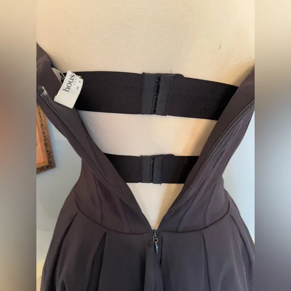 House of CB Lady Strapless Midi Dress in Black sz L - Image 4
