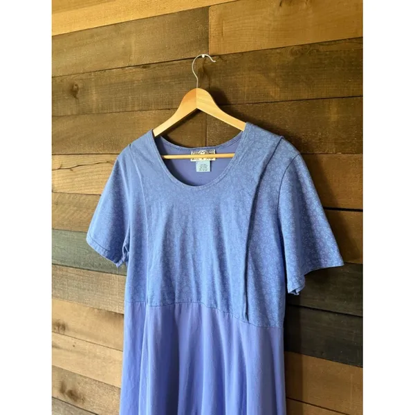 American-vintage Women's Blue and Purple Dress - Image 6