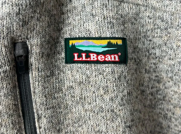 L. L. Bean Tan Full Zip Fleece Jacket - Image 4