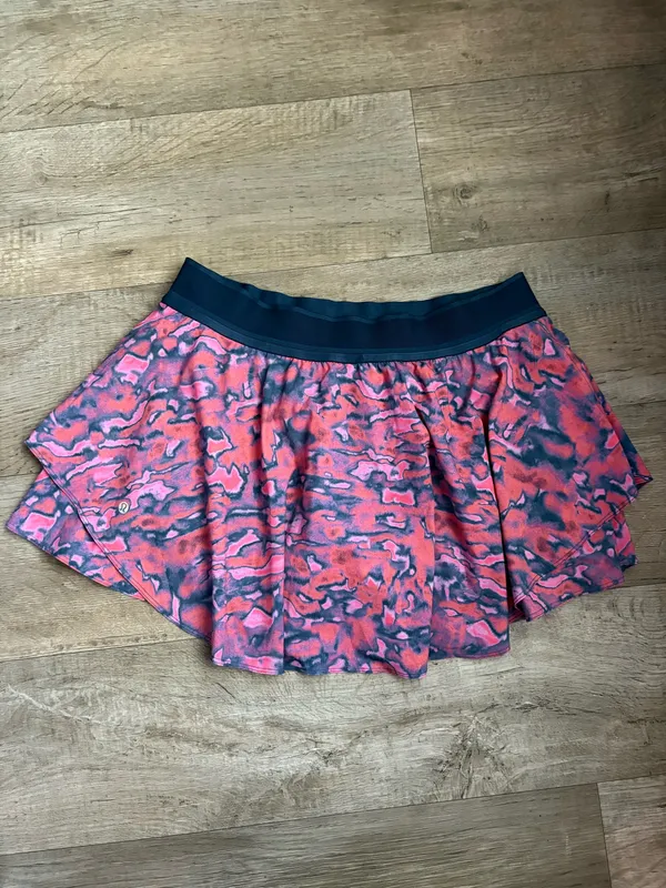 Lululemon Court Rival Skirt in Chroma Clash Multi Mineral Blue Sz 14 - Image 7