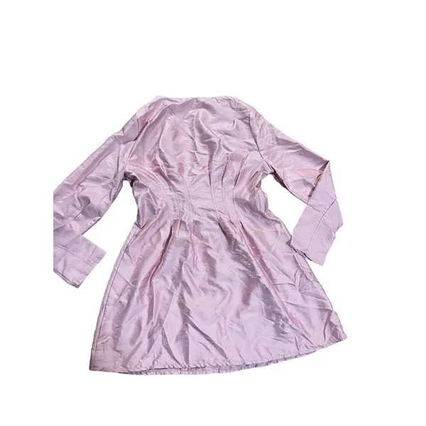 Nasty Gal Shimmer over‎ here mini shirt Pink dress sz 10 - Image 4