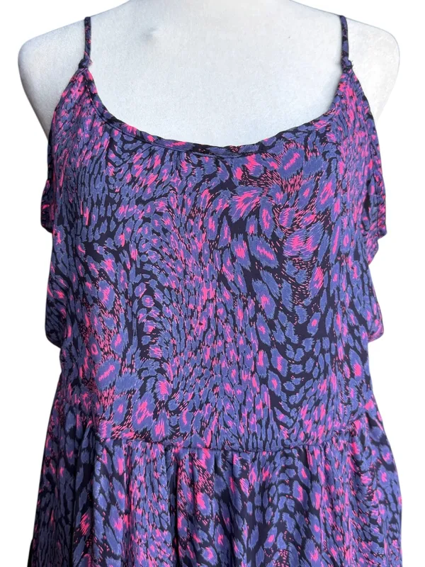 Buddy Love The Hillary Pink & Purple Mini Dress Sz‎ L - Image 3
