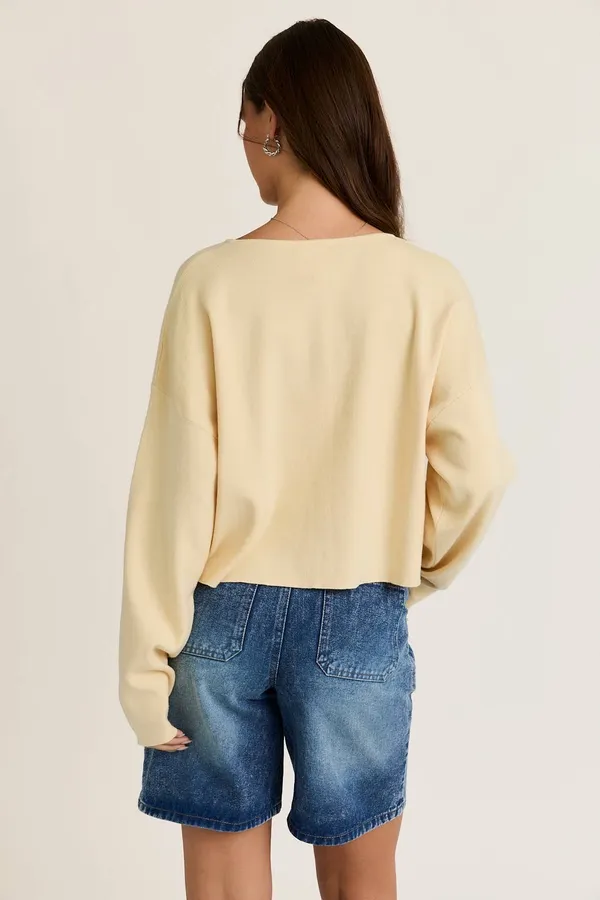 Le lis butter yellow cardigan - Image 2