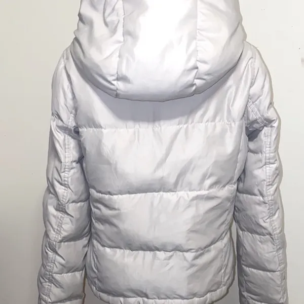 Hollister Down & Feather Fill Puffer Hooded Jacket Size Large - Image 10