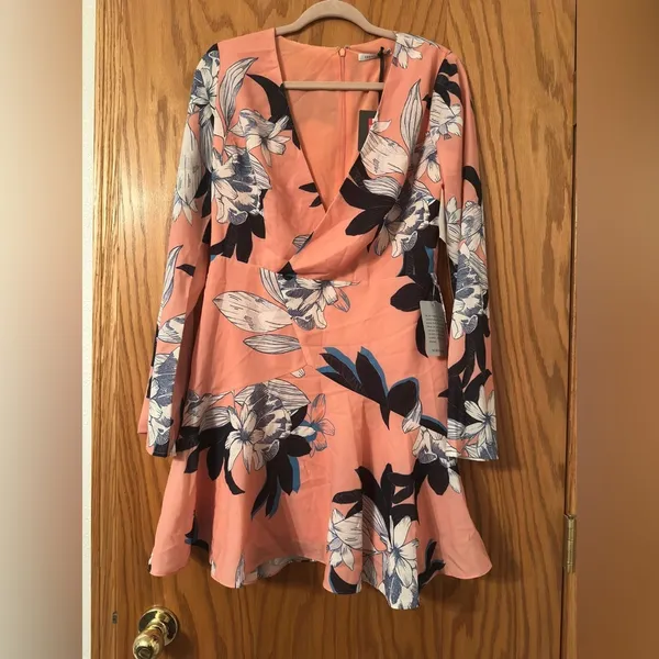 Cooper St Peach Floral Spring Dress - NWT - Size 8 - Image 3