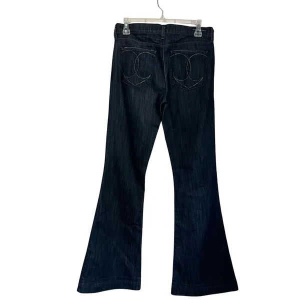 Y2K Citizens of Humanity Liberty Bell Bottom‎ Jeans Dark Wash USA 28 Boho - Image 2