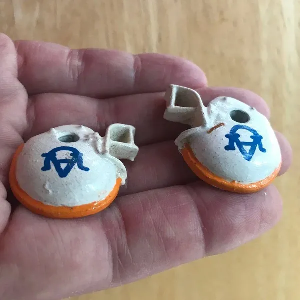 Handmade University of Auburn Earrings Helmet - Image 7