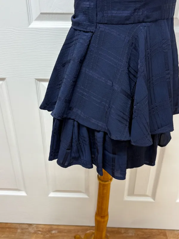 Polly Dress Theodora Navy Romper‎ With Plaid Print - Size 4. - Image 6