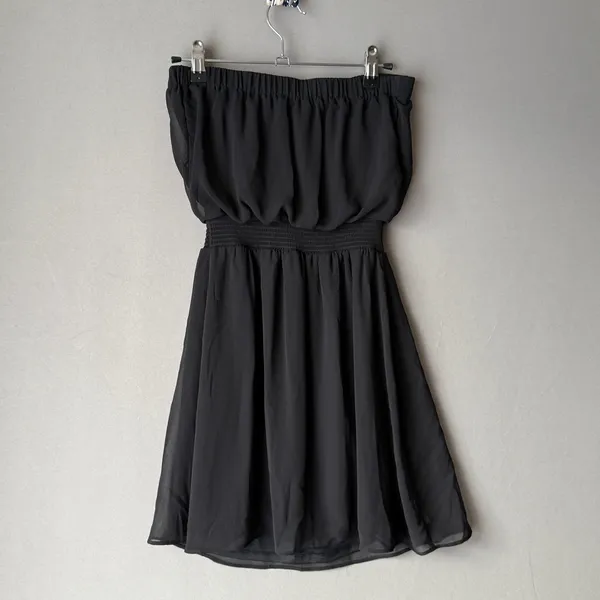Express sz XS‎ black strapless mini sun dress - Image 7
