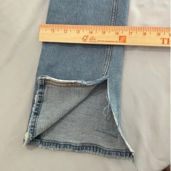Abercrombie & Fitch Curve Love 90s‎ Slim Straight Ultra High Rise Jeans 26 2XL - Image 6