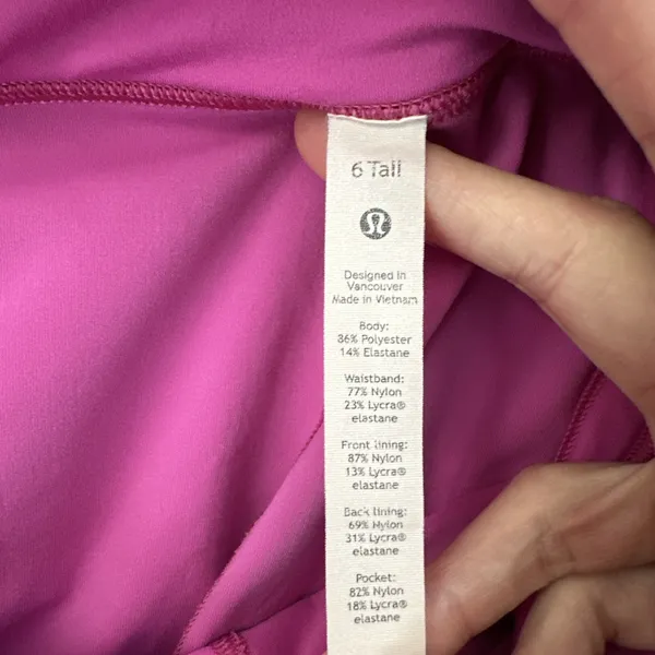 Lululemon Pace Rival Skirt Skort Sonic Pink Athletic Tennis Women's 6 Tall - Image 8