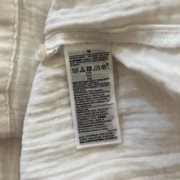 Gap white cotton mini dress - Image 7