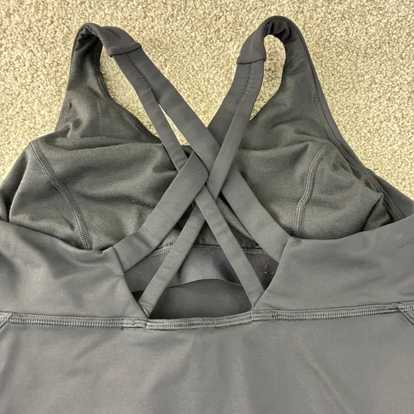 Lululemon Black Workout Active Athletic Cross Back Tank Top Athelisure‎ Gorepore - Image 4
