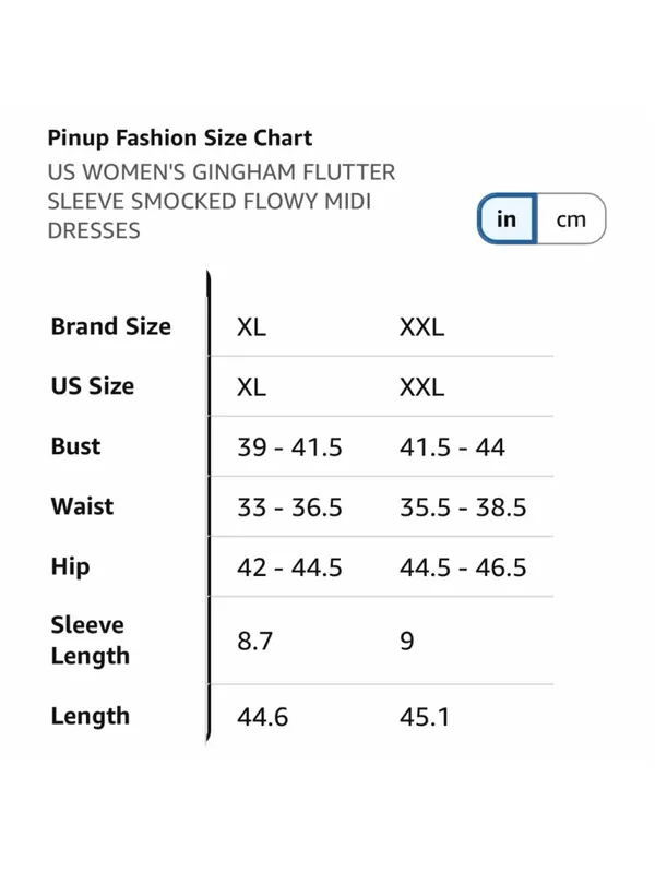 NEW Plaid Cotton 100% Cotton Smocked Square Neck Midi Lined Dress XL - Image 3